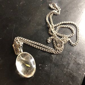 Wish with Dandelion Seed necklace